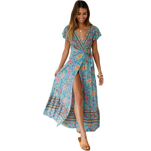 Dear Lover Dresses & Skirts - ⬇️SALE⬇️ 1 LEFT  Boho Wrap Maxi